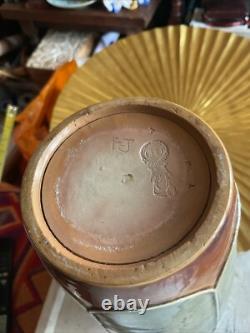 ROYAL DOULTON STONEWARE SLENDER TAPERED GLAZED SECESSIONIST VASE c. 1902-1922
