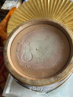 ROYAL DOULTON STONEWARE SLENDER TAPERED GLAZED SECESSIONIST VASE c. 1902-1922