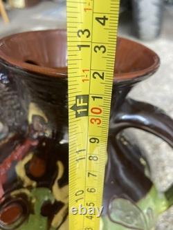 Rare Antique Brannam Barum Barnstaple Grotesque Fish Jug. 12.5 Inches. Dated 1895