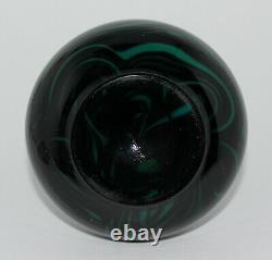 Rare Antique Loetz Green Onyx Vase Austria 1887-1888 Bohemian Art Nouveau Glass