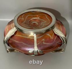 Rare Art Nouveau Fritz Hekert, Frederich Van Hauten Secessionist Vase Loetz 1880