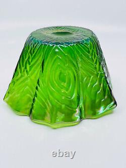 Rare Art Nouveau Glass Bowl Vase Bowl Pallme King Bohemia Bohemia Bohemia