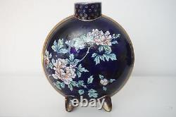 Rare Doulton Lambeth Crown Ware Footed Moon Vase Floral Decoration c. 1900