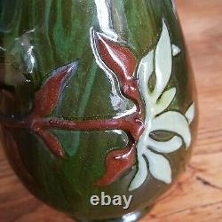 Rare Elton Ware Clevedon Drip Glase Art Pottery Vase Sir Edmund Elton c. 1900