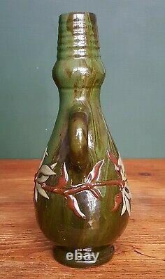 Rare Elton Ware Clevedon Drip Glase Art Pottery Vase Sir Edmund Elton c. 1900