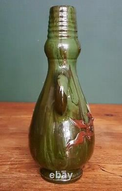 Rare Elton Ware Clevedon Drip Glase Art Pottery Vase Sir Edmund Elton c. 1900