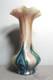 Rare Kralik Glatt Bi-color Pink & Feathered Green Art Nouveau Vase