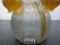 Rare Loetz Boule-boule Vase Pn-2294 (c 1905) Irridescent Candia Texas Ground