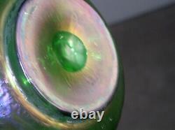 Rare Loetz Glass Rusticana Crete, Bohemian Czech Glass C1900 Iridescent Glass