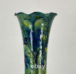 Rare Moorcroft Macintyre Florian Violets Vase Made in England! W Moorcroft c1915