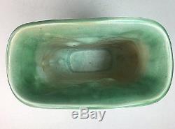 Rare Roseville Pottery'' Morning Glory'' Green Pillow Vase, Shape No, 120-7'