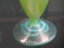 Rare Shape Loetz Ozone Cisele Bohemian Glass Ewer Pitcher Vase c1899 Slight AF