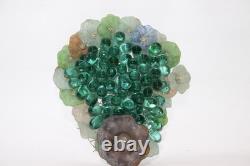 Rare Vintage Art Nouveau Glass Grapes Murano Lamb Chandelier