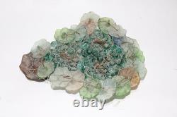 Rare Vintage Art Nouveau Glass Grapes Murano Lamb Chandelier
