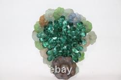 Rare Vintage Art Nouveau Glass Grapes Murano Lamb Chandelier