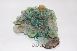 Rare Vintage Art Nouveau Glass Grapes Murano Lamb Chandelier
