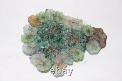 Rare Vintage Art Nouveau Glass Grapes Murano Lamb Chandelier