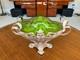 Rare Wmf 1906 Art Nouveau Jugendstil Arts & Craft Fairy Vase With Green Glass