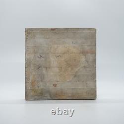 Reclaimed Art Nouveau Fireplace Majolica Tile Green Floral Design Marsden C1903