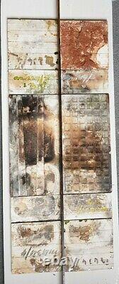 Reclaimed Original Antique Art Nouveau Fireplace Tile Set