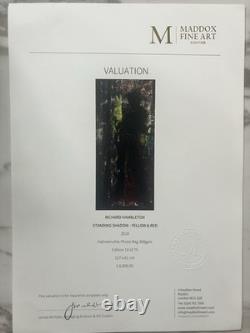 Richard Hambleton, Standing shadow-Yellow &Red (2018) Edition 10of 75