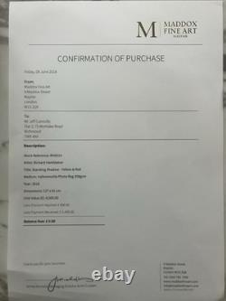 Richard Hambleton, Standing shadow-Yellow &Red (2018) Edition 10of 75