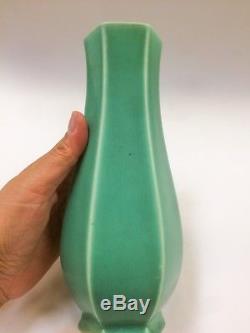 Rookwood 1924 Matte Green Vase Vtg Art Pottery American Classic Design