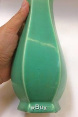 Rookwood 1924 Matte Green Vase Vtg Art Pottery American Classic Design