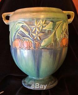 Roseville Pottery Baneda Green Jardiniere Vase 7