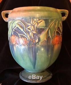 Roseville Pottery Baneda Green Jardiniere Vase 7