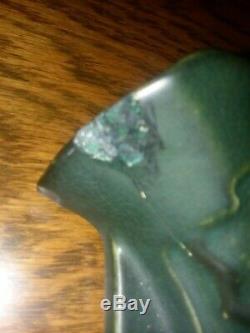 Roseville Rosecraft Art Nouveau Green Nude Panel Pottery Wall Pocket Pair Rare