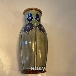 Royal Doulton Lambeth Art Nouveau 7 Vase 1902-1922 Perfect Condition