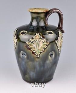 Royal Doulton Stoneware Art Nouveau Bottle Flask No. 2592 by Louisa Wakely