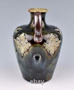 Royal Doulton Stoneware Art Nouveau Bottle Flask No. 2592 by Louisa Wakely