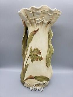 Royal Dux Bohemia 14 Lady Goddess Vase Triangle Signed 1860-1904 Retro Antique