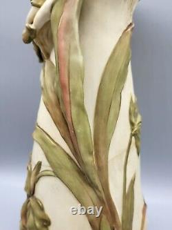 Royal Dux Bohemia 14 Lady Goddess Vase Triangle Signed 1860-1904 Retro Antique