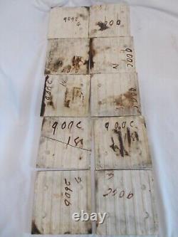 SET x 10 ART NOUVEAU FIREPLACE TILES RELIEF MOULDED ANTIQUE STYLISED FLORAL