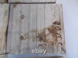 SET x 10 ART NOUVEAU FIREPLACE TILES RELIEF MOULDED ANTIQUE STYLISED FLORAL
