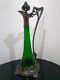 Superb Art Nouveau Wmf Pewter & Green Glass Decanter 19th/early Xx