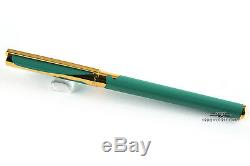 S. T. Dupont Art Nouveau Green Fountain Pen & Key Chain