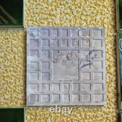 Set English Floral Art Nouveau Majolica Style Fireplace Tiles T & R Boote Ltd