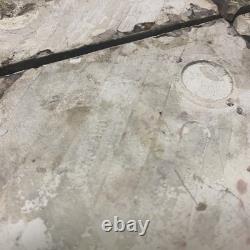 Set Of 6 Antique Art Nouveau Majolica Fireplace Tiles- Brown & Green