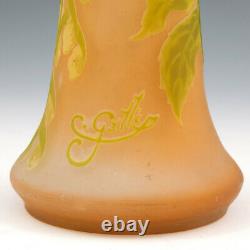 Signed Galle Cameo Glass Vase c1905