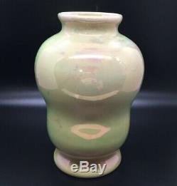 St Lukas Utrecht Iridescent Earthenware Vase Lustre Glaze Holland Early 1900s