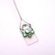 Sterling Silver Art Nouveau Blue / Green / Yellow Enamel And Pearl Necklace