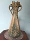 Stunning Art Nouveau Maiden Vase Bernard Bloch Crown Oak Ware