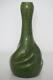 Stunning Green Glaze Twisted Vase Probably Belgian Art Nouveau C. 1900