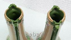 Stunning Pair Of Large Eichwald Art Nouveau Vases 30cm