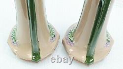 Stunning Pair Of Large Eichwald Art Nouveau Vases 30cm