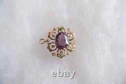 Suffragette Art Nouveau 14ct Gold Pendant / Brooch C1900's, 5.6g, Box